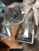 Omnia 12/234T.PA32D Stainless 12 Lever Passage with 2-3/4" Backset; T Strike Satin Stainless Steel Finish