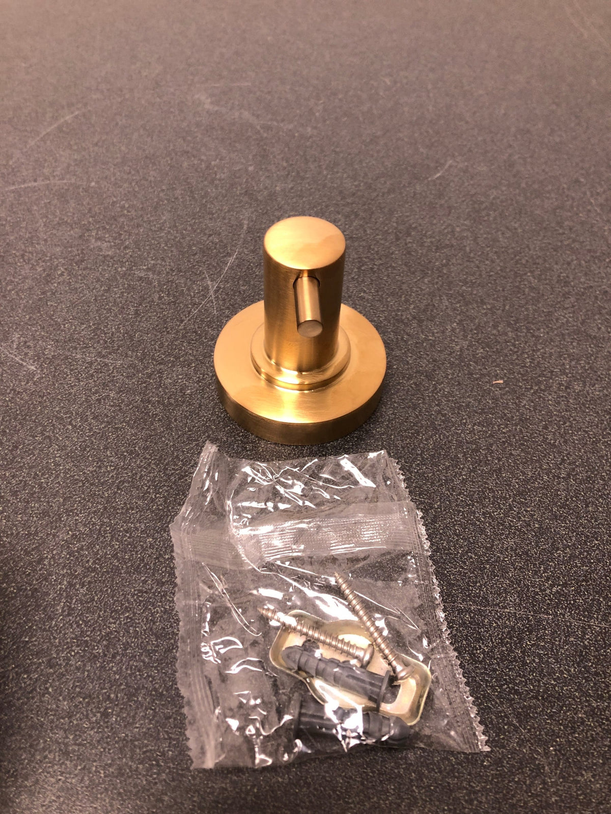 Signature Hardware 483946 Lexia Single Robe Hook - Brushed Gold