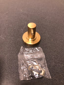 Signature Hardware 483946 Lexia Single Robe Hook - Brushed Gold