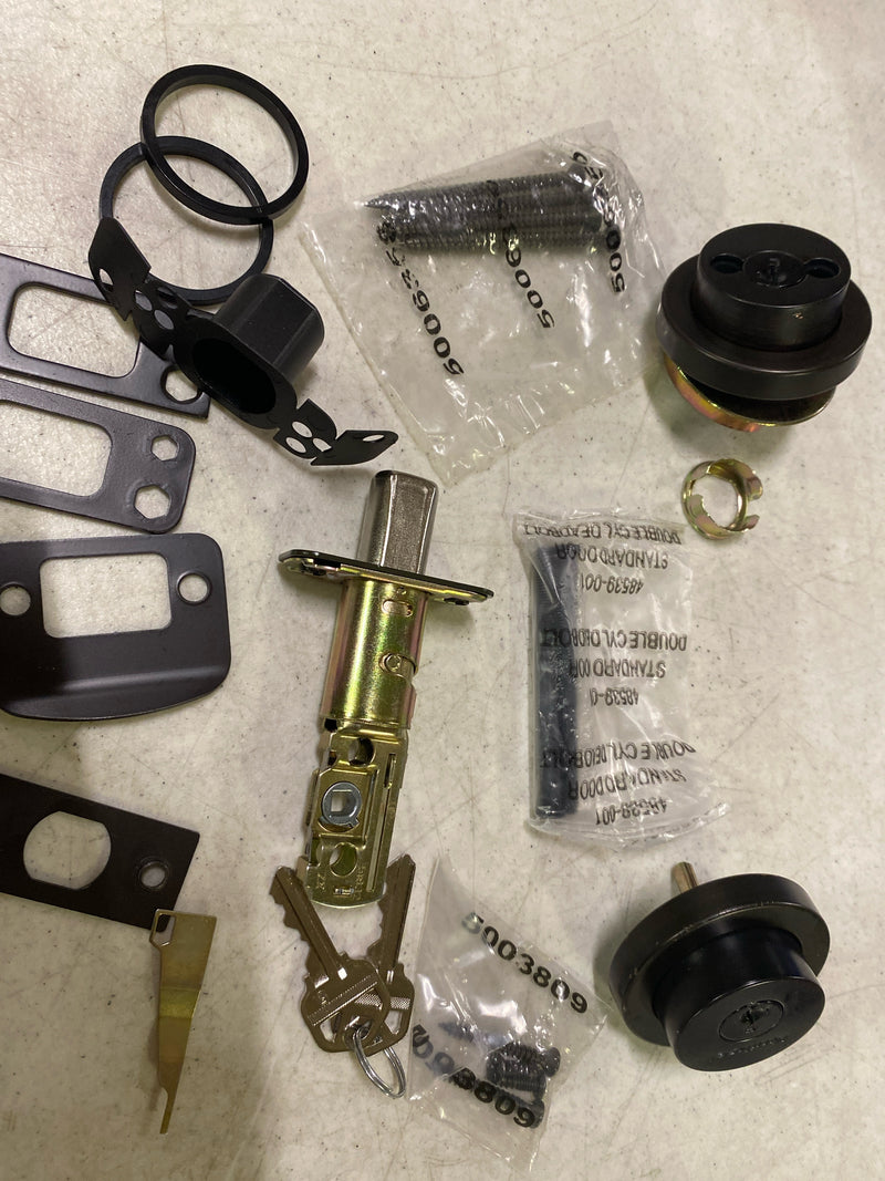 Kwikset 159RDT-S.STRKP Milan Double Cylinder Keyed Entry Deadbolt from The Signature Series Collection - Venetian Bronze