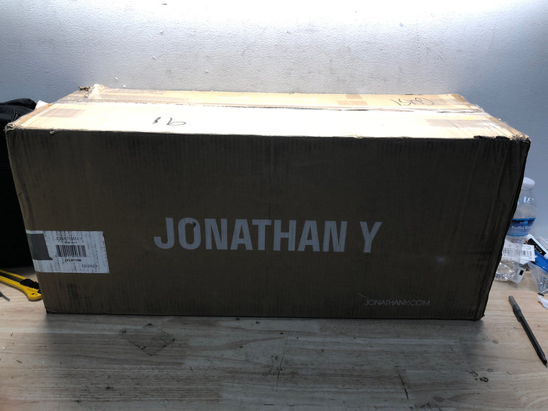 JONATHAN Y Lighting JYL9715B Aldrin 50" 3 Blade Indoor Smart Ceiling Fan - Gray Wood