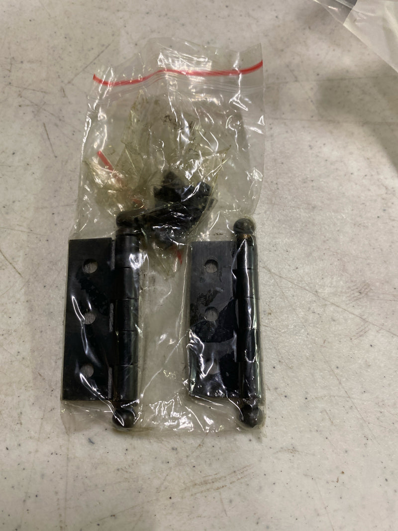 Deltana CH2015U10B 2" x 1-1/2" Solid Brass Cabinet Hinge with Ball Tip Finials - Oil Rubbed Bronze