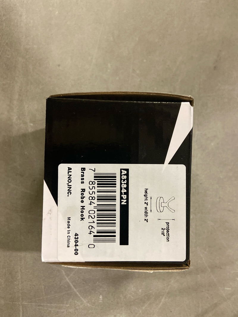 Alno A8384-PN Contemporary I Modern Robe Hooks, Polished Nickel