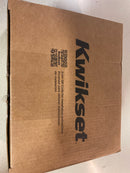 Kwikset 740HFLRDT-4S Halifax Single Cylinder Keyed Entry Door Lever Set with Round Rose - Satin Brass