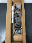 Franklin Brass VOI64-MB Voisin 4 Piece Bathroom Package with 24" Towel Bar, Robe Hook, Towel Ring, and Toilet Paper Holder - Matte Black