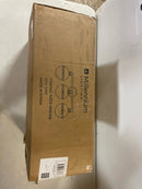 Millennium Lighting 4253-MB/AB Ellmira 3 Light 9" Wide Bathroom Vanity Light with Seedy Glass Shades - Matte Black / Aged Brass