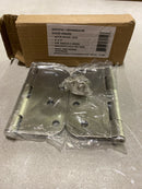 Miseno MDH4002SN 4 x 4 Plain Bearing 5/8" Radius Corner Door Hinge - Pair - Satin Nickel
