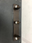 Justice Design Group FSN-8923-30-SEED-DBRZ Fusion 3 Light 27" Wide Bathroom Vanity Light with Oval Seeded Shades - Dark Bronze