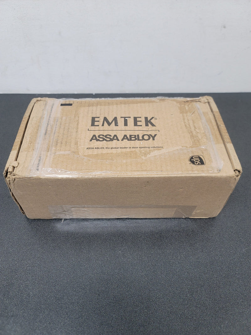 Emtek 8444US15 Stretto Rectangular 11 Inch Tall Single Cylinder Slideplate Entry Set - Satin Nickel