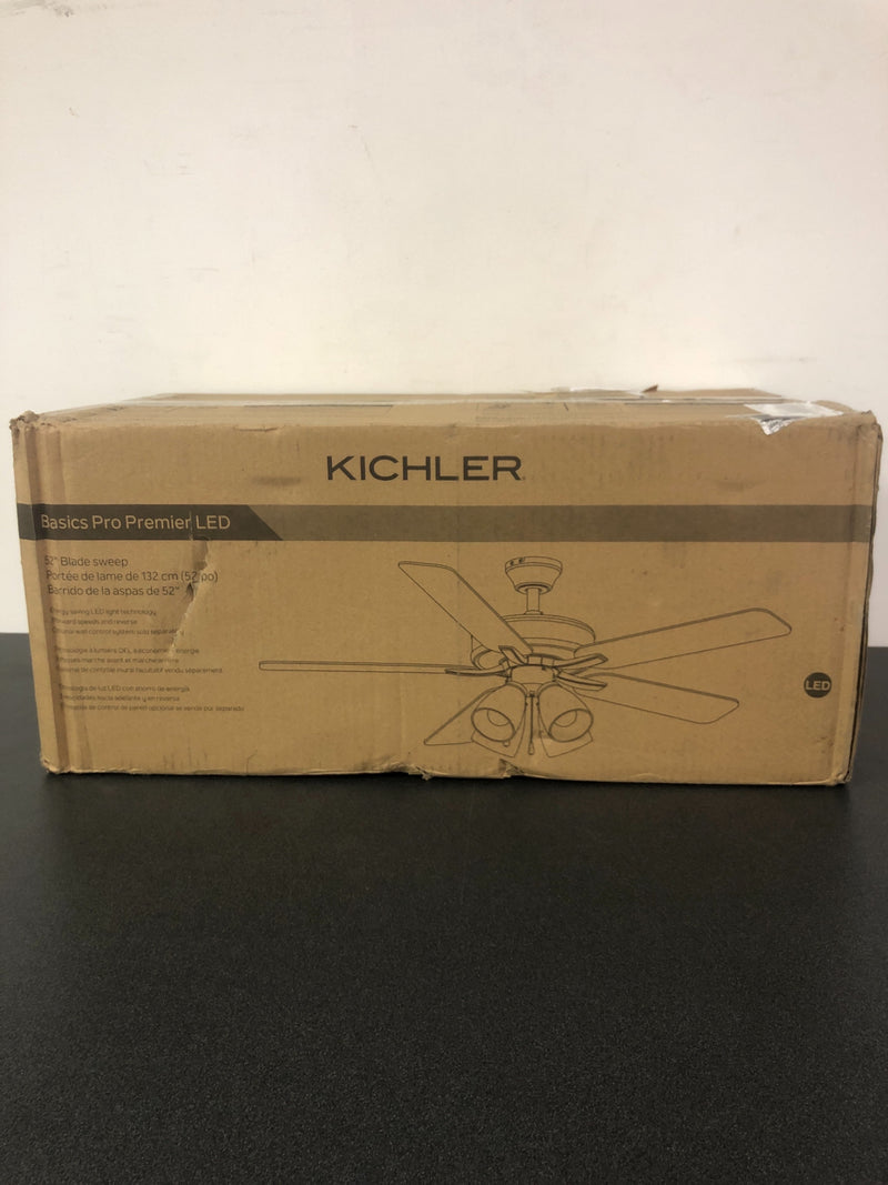 Kichler 52" 5 Blade Indoor Ceiling Fan - Light Kit Included