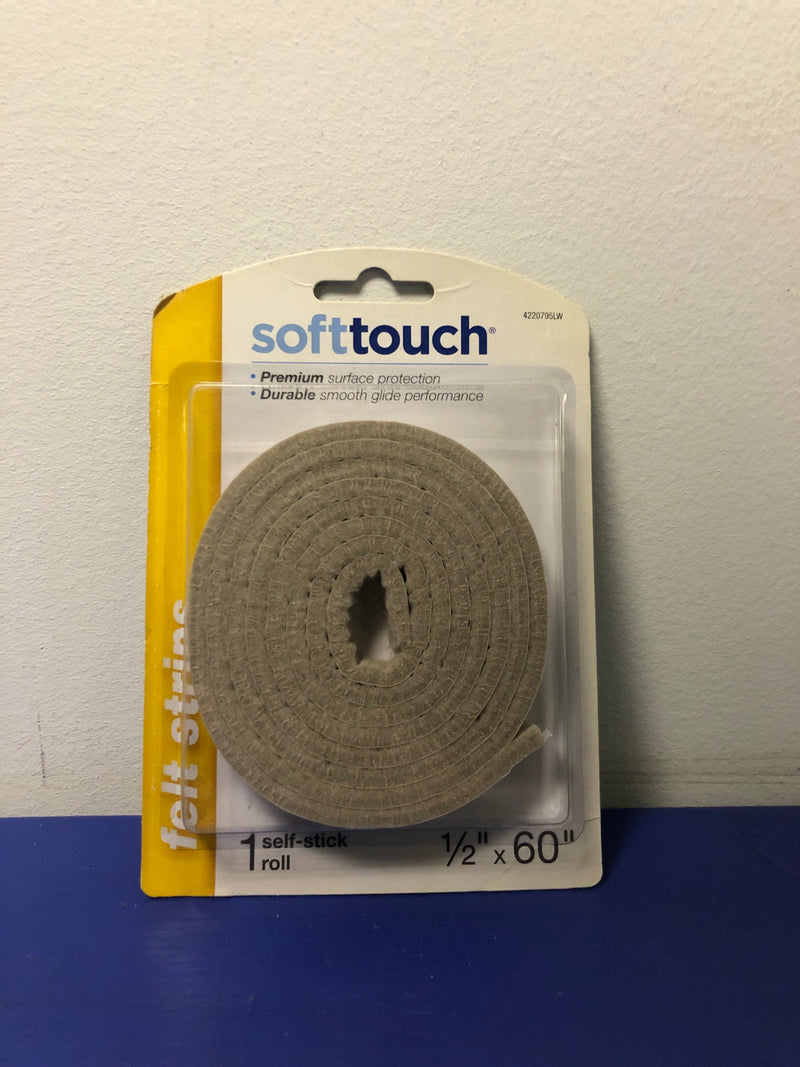 SoftTouch 1/2-in x 60-in Oatmeal Strip Felt Pad