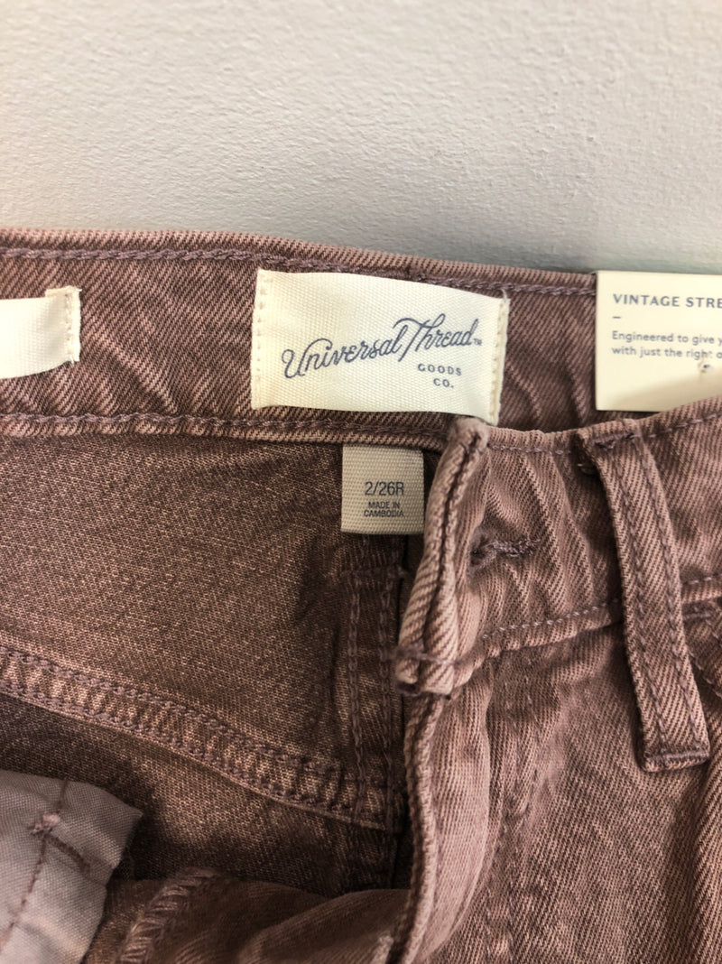 Universal Thread Women's 90's High-Rise Vintage Straight Jeans - (as1, Numeric, Numeric_2, Regular, Regular, Rust, 2)