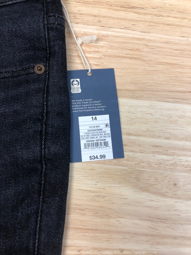 Universal Thread Women's High-Rise Skinny Cropped Jeans - (14 Regular, Sulphur Black)