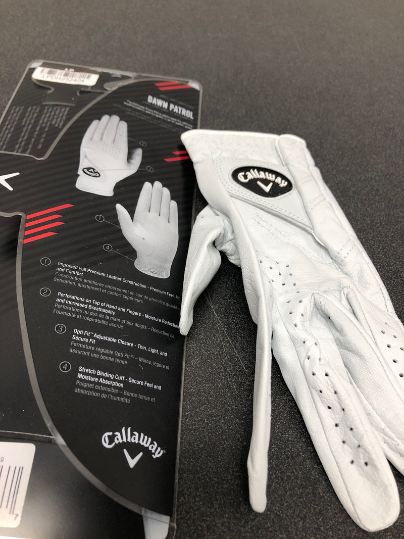 Callaway Dawn Patrol Glove (Left Hand, Large, Women's) , White
