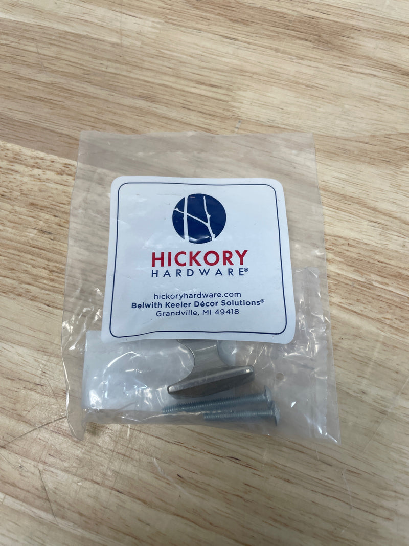 Hickory Hardware P2150-SN Bungalow 1-1/4 Inch Rectangular Pyramid T Cabinet Knob / Drawer Knob - Satin Nickel
