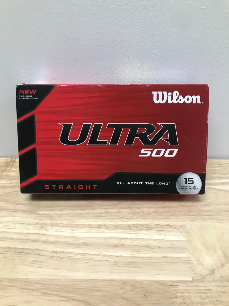 Wilson ultra 500 straight golf balls, 15 pack