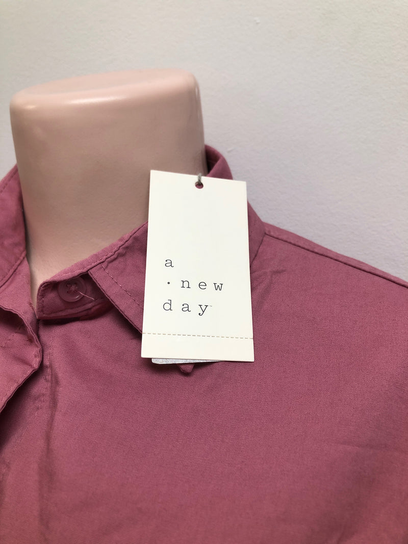 A New Day Dusty Pink Button Up