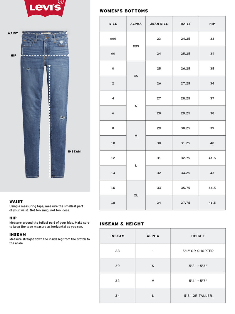 Levi’s original red tab women's 721 high-rise skinny jeans