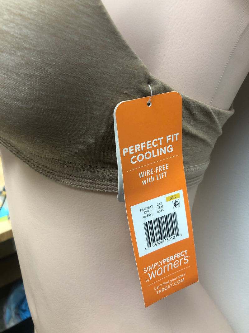 Warner's Women's Plus Size Simply Perfect Cool and Dry Wireless Lightl