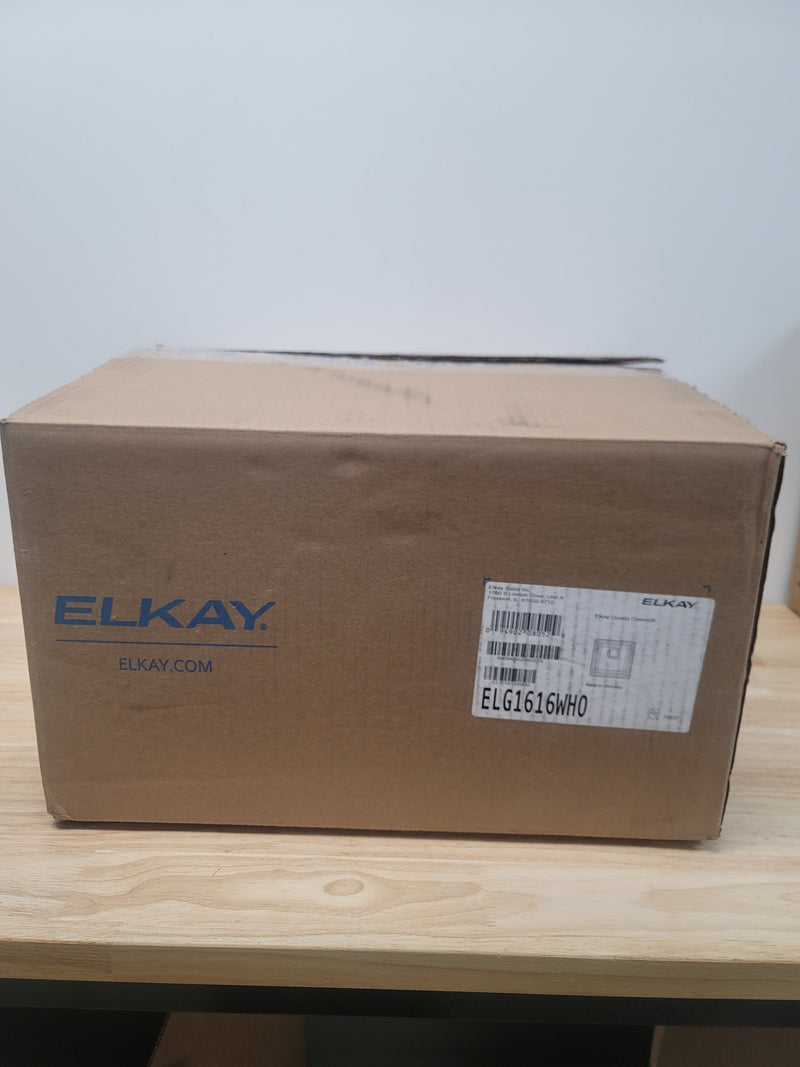 Elkay ELG1616WH0 Quartz Classic 15-3/4" Drop In Single Basin Quartz Bar Sink - White