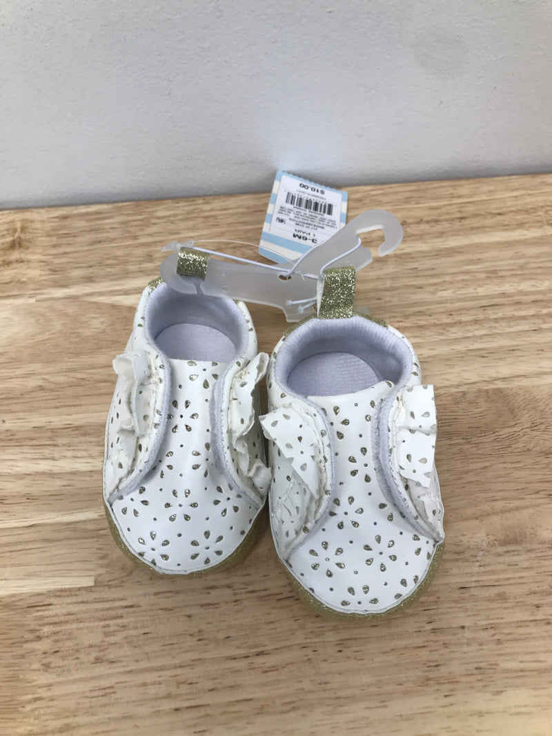 Baby crib shoes - cat & jack™ white 3-6m