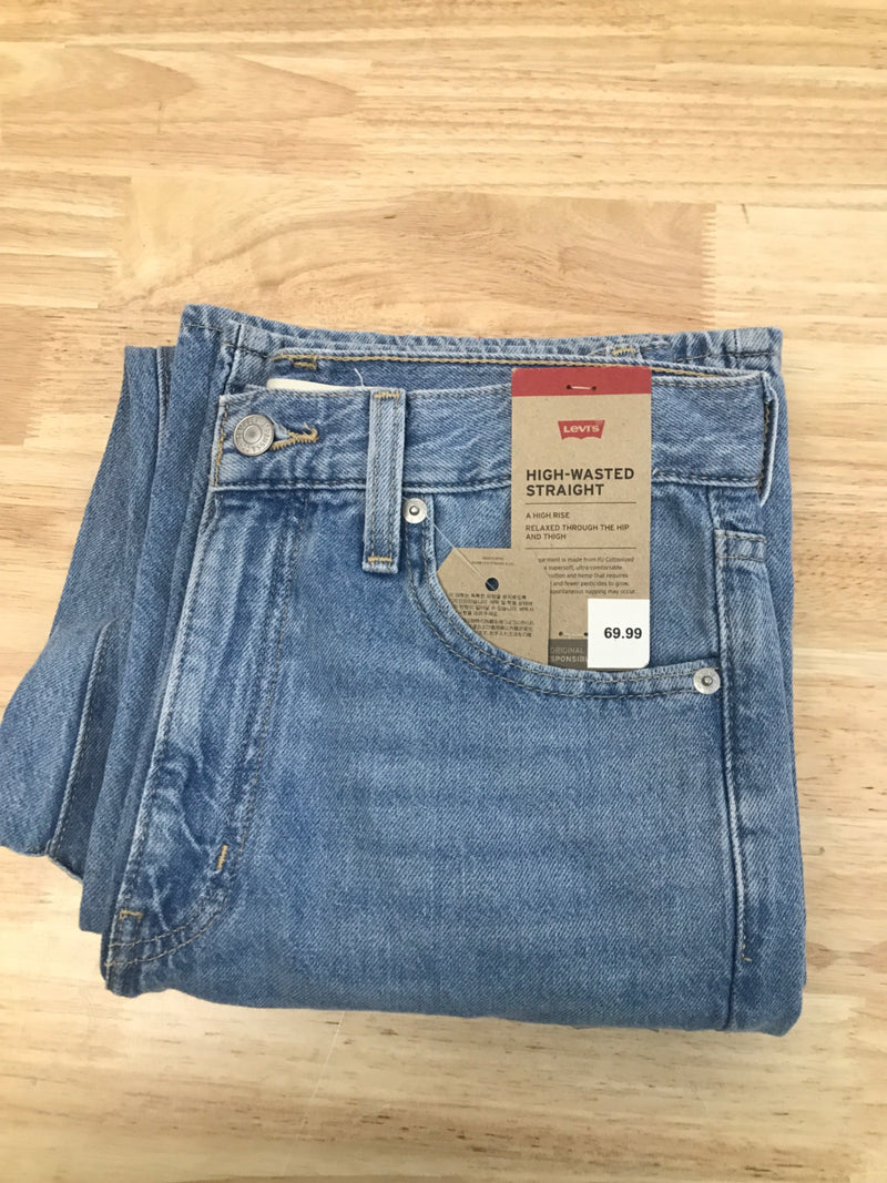Levi's women's high-waisted straight jeans