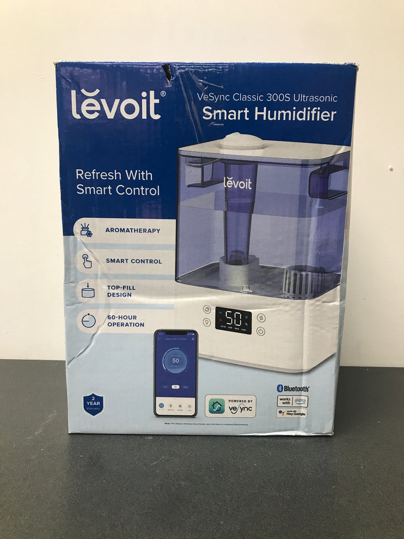 Levoit cool mist humidifier for room, smart top fill with nightlight, 6l, luh-a601s-busr,blue