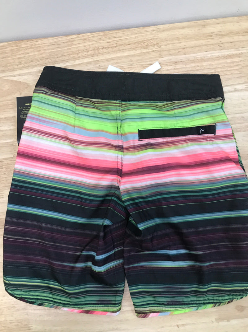 Boys' striped swim trunks - art class™ green 5