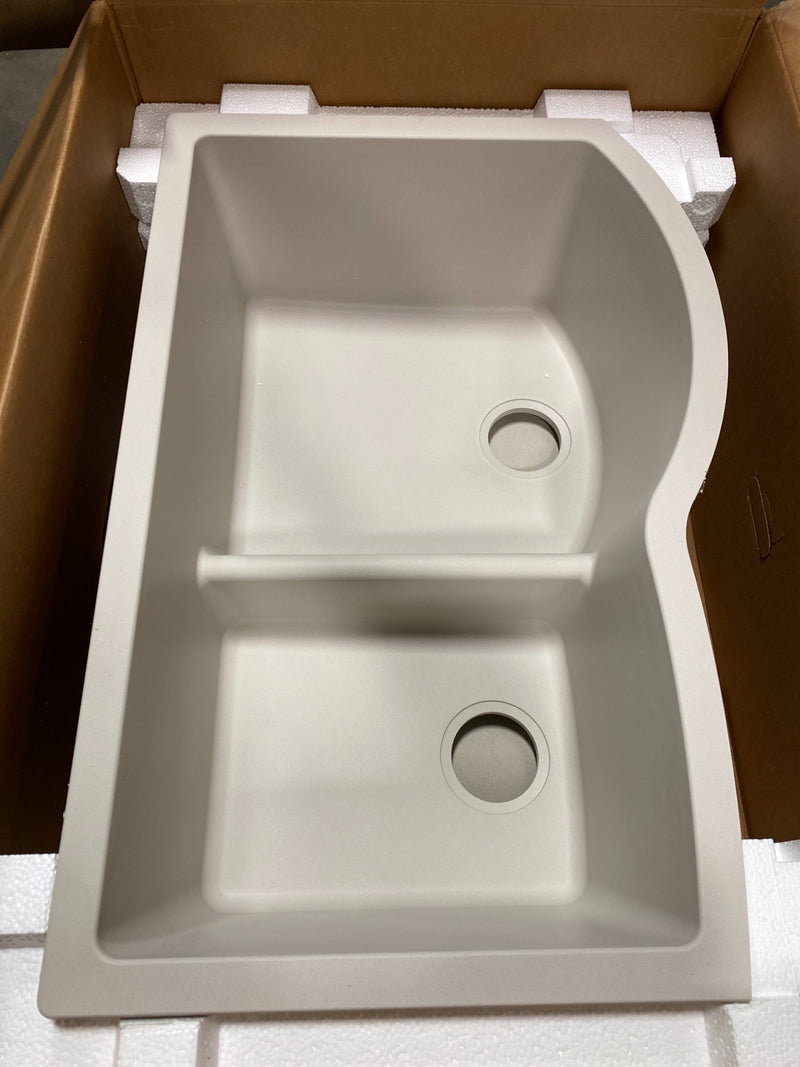 Elkay Quartz Classic 33" Undermount Double Basin Quartz Composite Kitchen Sink