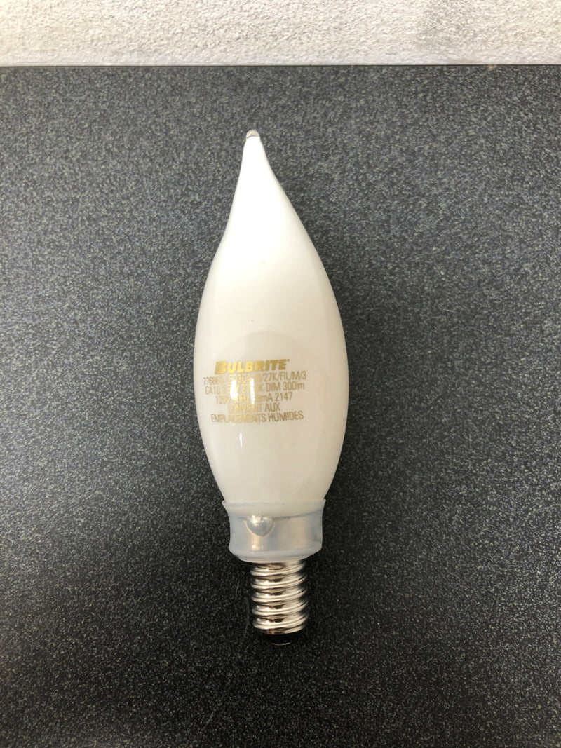 Bulbrite 776860 - led3ca10/27k/fil/m/3 decorative chandelier antique filament led light bulb