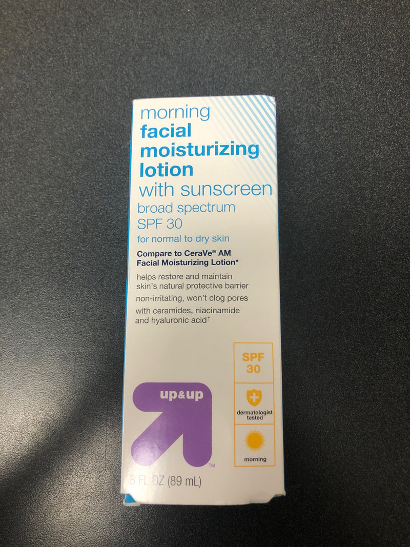 Morning Facial Moisturizing Lotion with Sunscreen SPF 30 - 3 Fl Oz - up & up153;