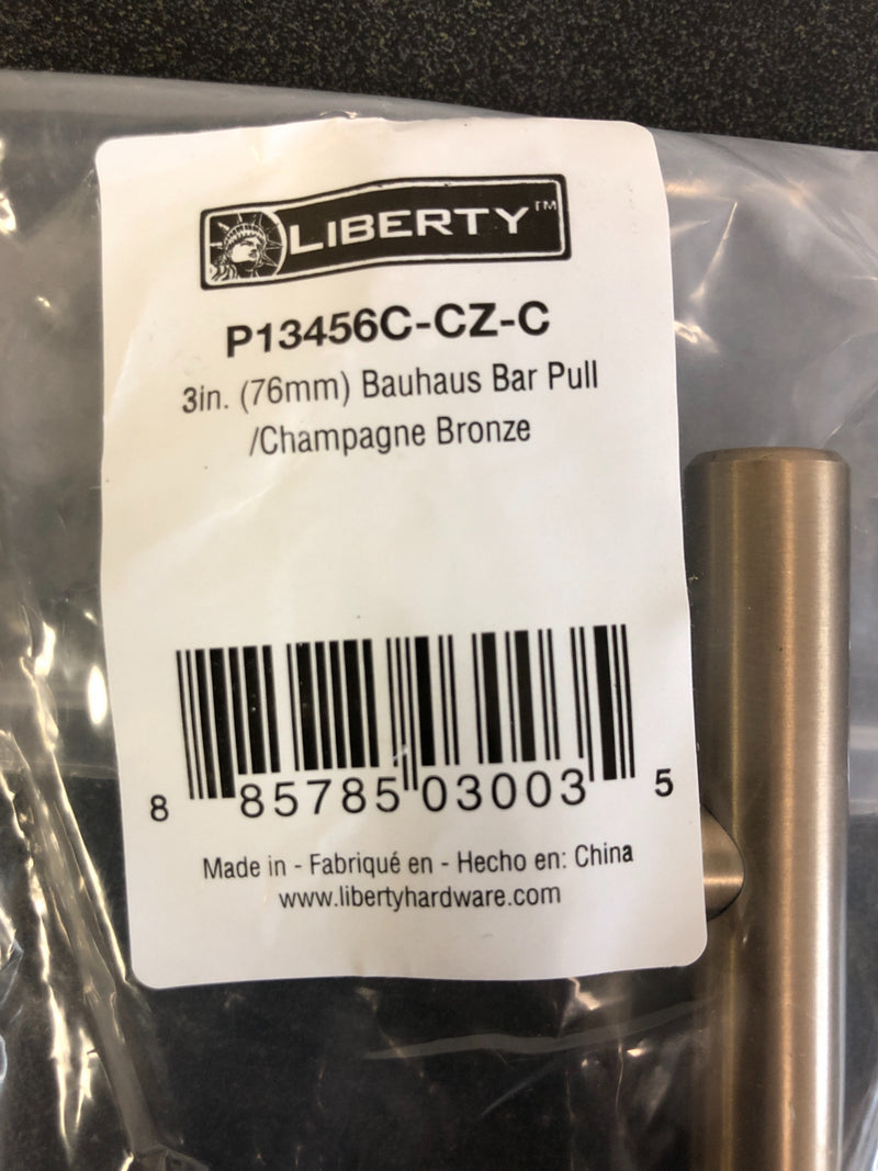 Liberty 3 in. (76 mm) Center-to-Center Champagne Bronze Bar Drawer Pull