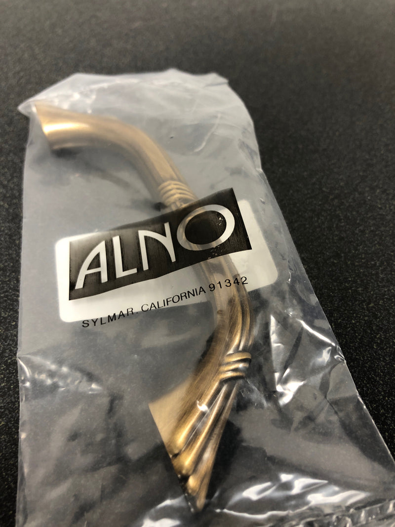 Alno A881-35-AE Ribbon & Reed 3-1/2 Inch Center to Center Handle Cabinet Pull - Antique English