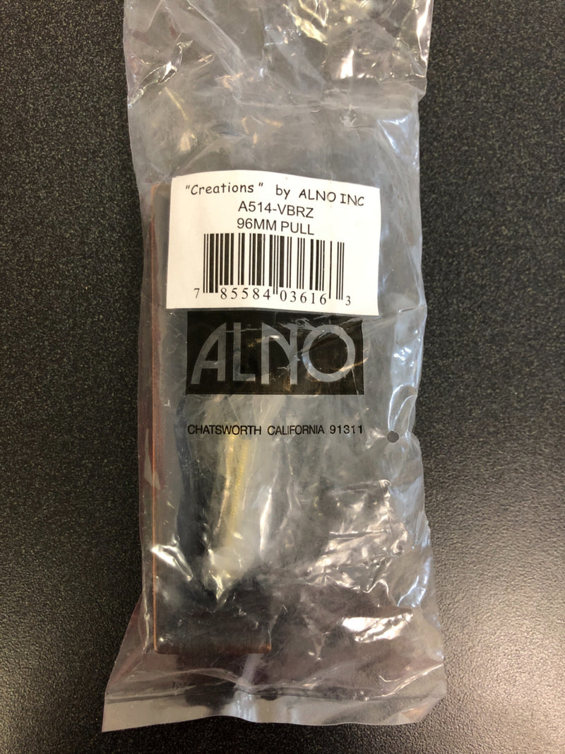 Alno A514-VBRZ Style Cents Modern Pulls, Bronze