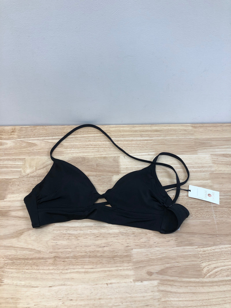 Women's longline cut out bikini top - shade & shore™ black 34b