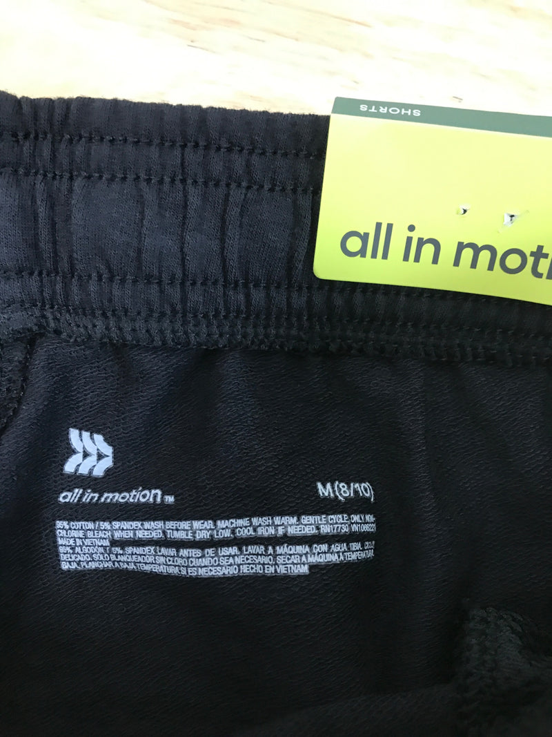 All in Motion Boys' Athletic Shorts (as1, Alpha, m, Regular, Black, M (8/10))