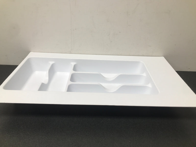Rev-A-Shelf CT-1W-52 CT Series 11-1/2 Inch Trimmable Polymer Cutlery Tray Insert - White