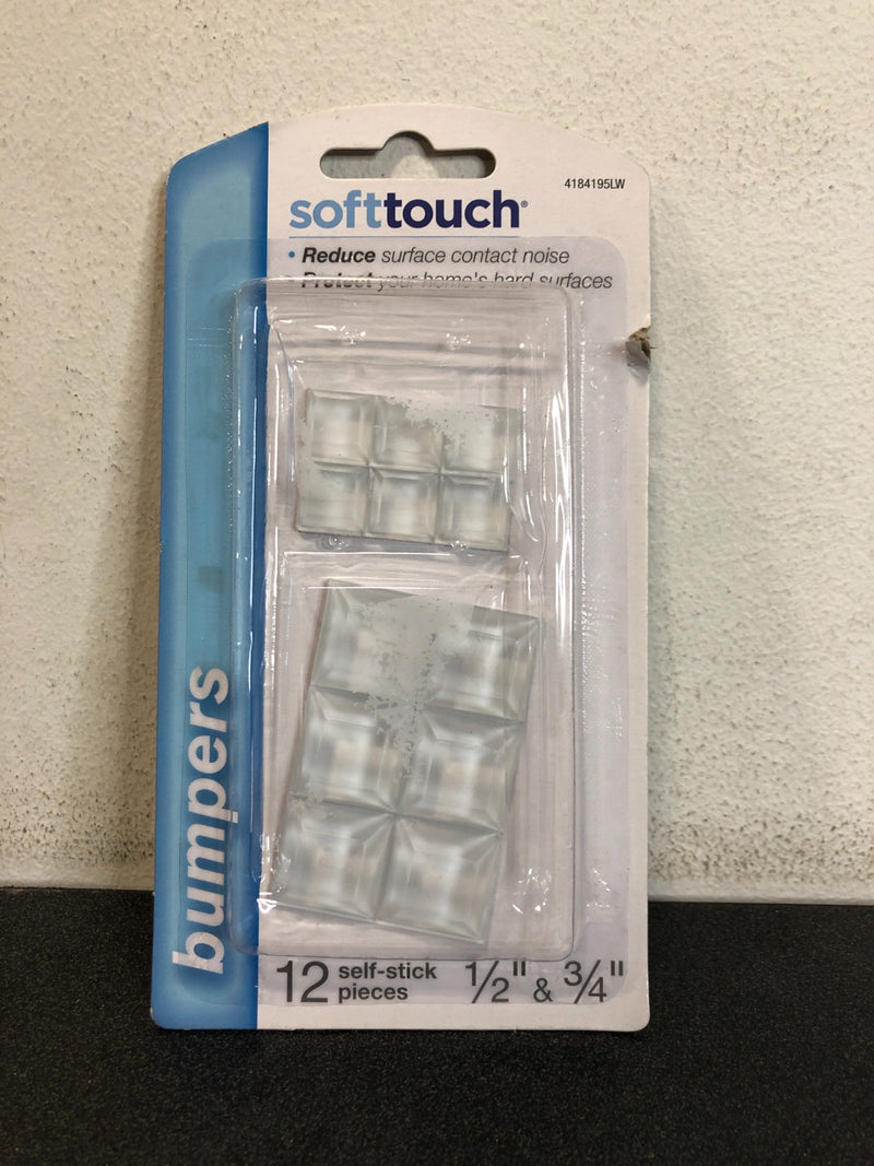 SoftTouch 12-Pack Square Cabinet Bumpers