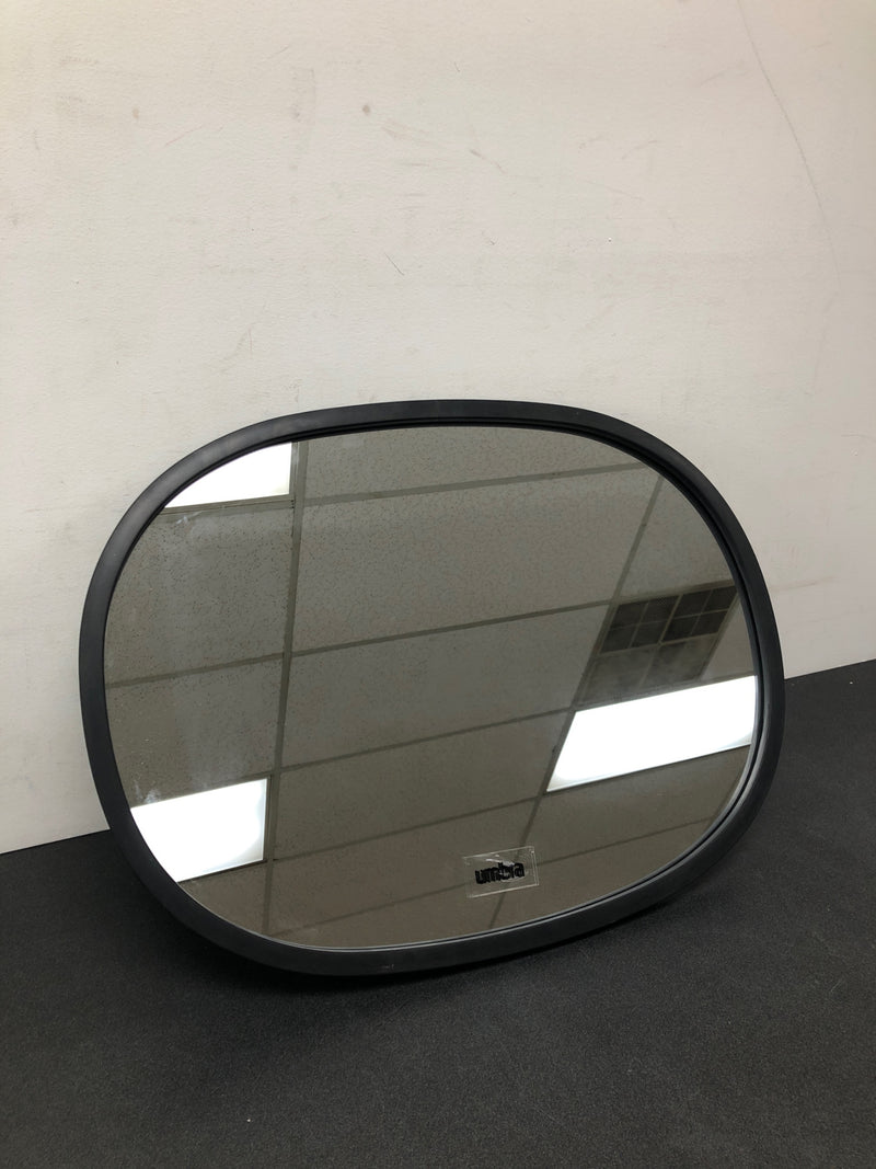 Umbra 1013765-040 Hub 24 in. H x 18 in. W Modern Oval Framed Black Mirror