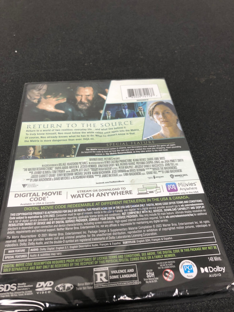 The matrix resurrections (dvd + digital copy)