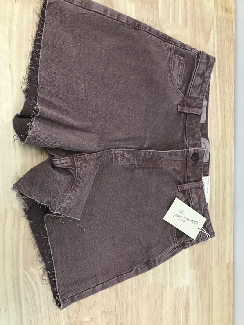 Universal Thread Women's High-Rise Vintage Midi Jean Shorts - (as1, Numeric, Numeric_4, Regular, Regular, Tan, 4)