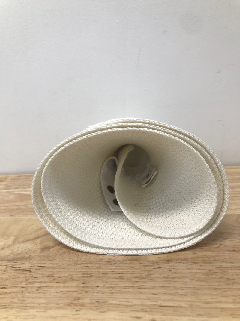 Women's packable straw visor hat - shade & shore™ white