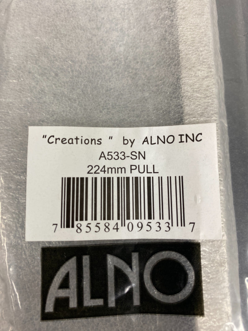 Alno a533 style cents 8-13/16" center to center handle cabinet pull - nickel