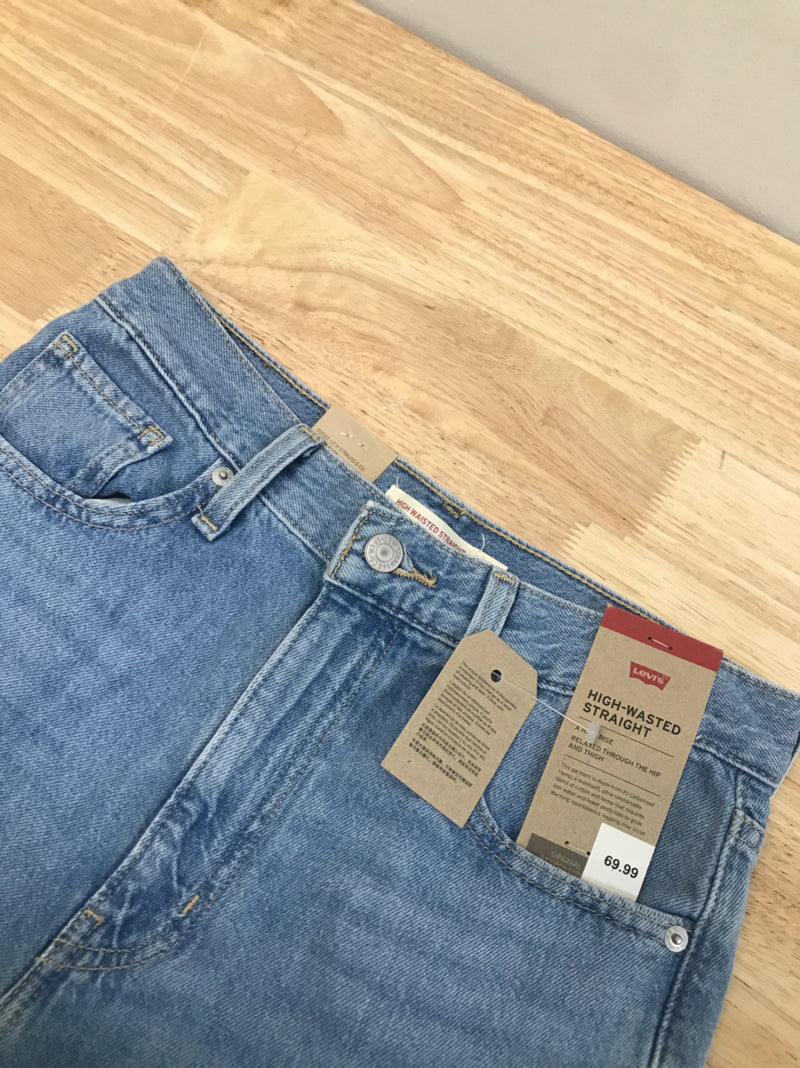 Levi's women's high-waisted straight jeans