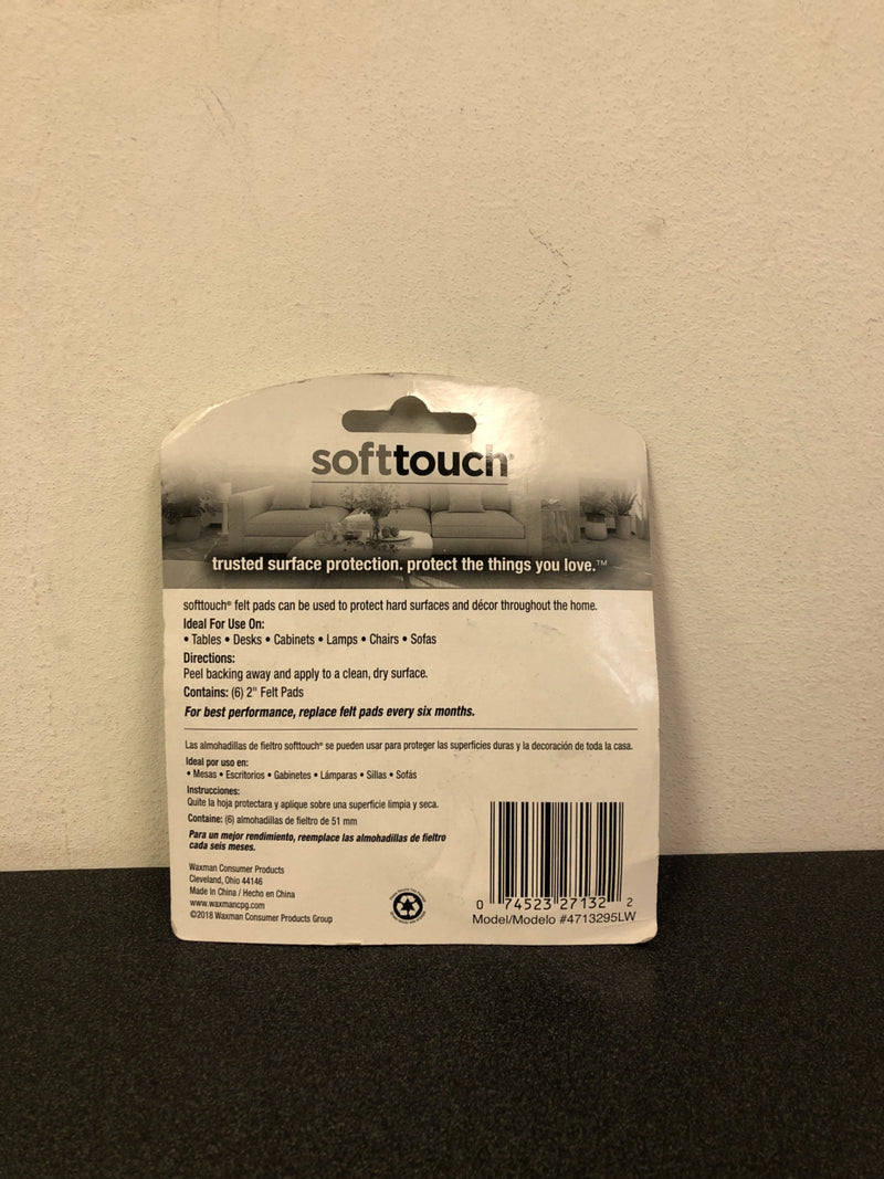 SoftTouch 6-Pack 2-in Oatmeal Round Felt Pad