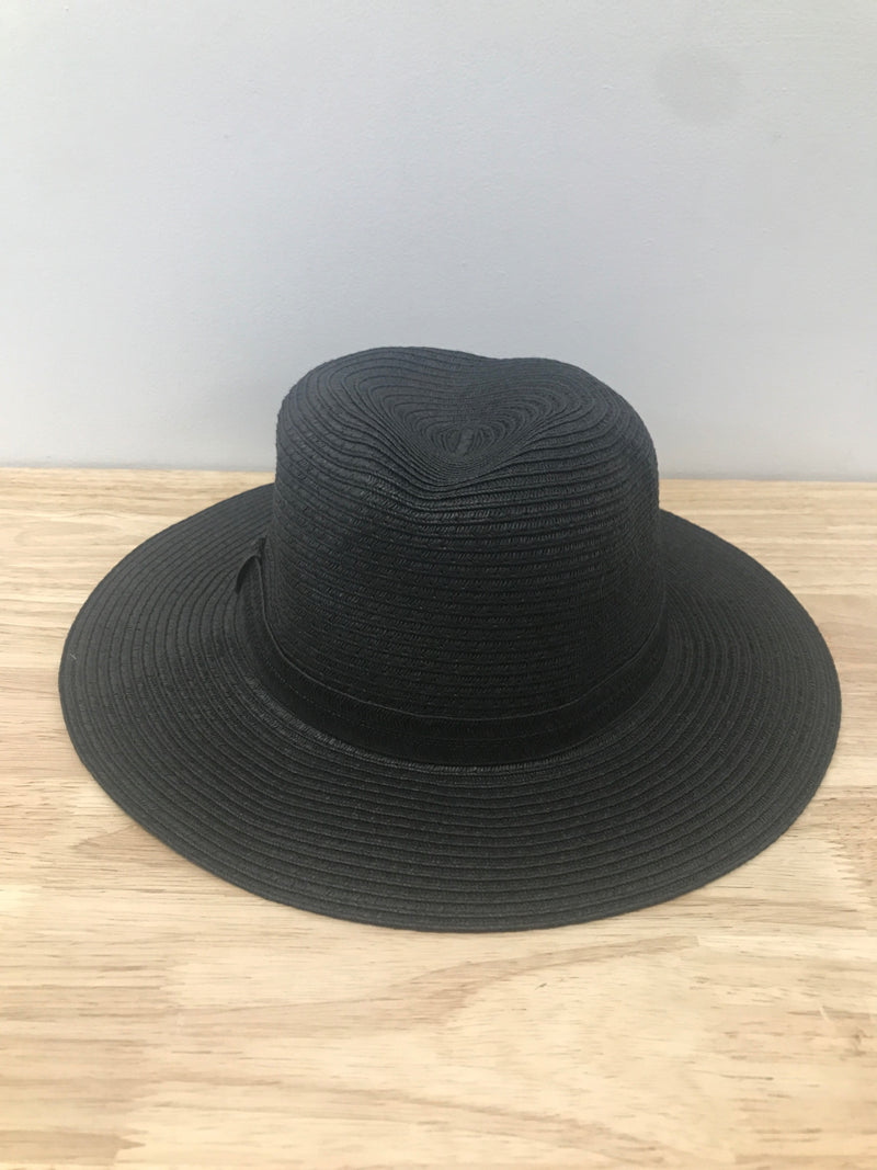 Women's packable straw panama hat - shade & shore™ black