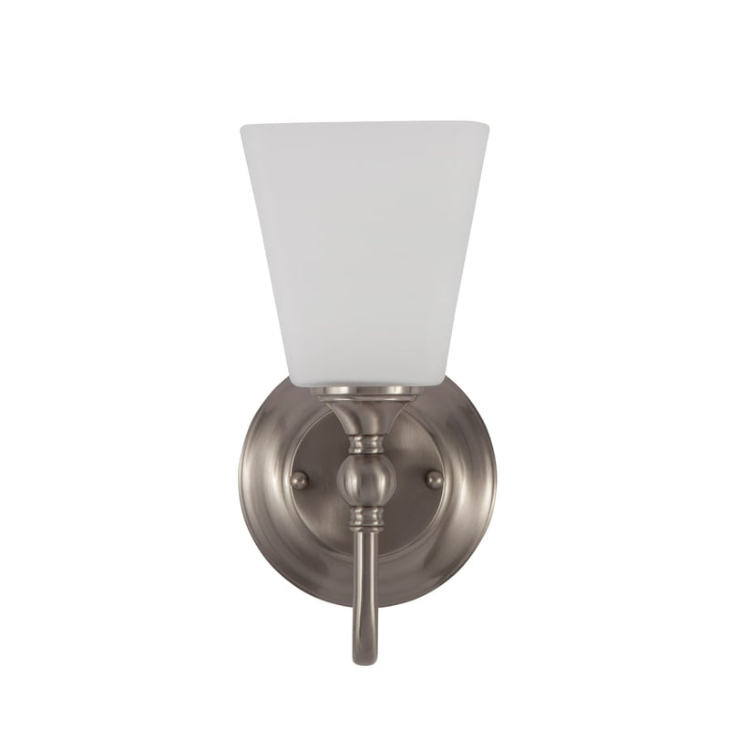 Park Harbor Matina Single Light 5-1/4" Wide Bathroom Sconce with Frosted Glass Shade