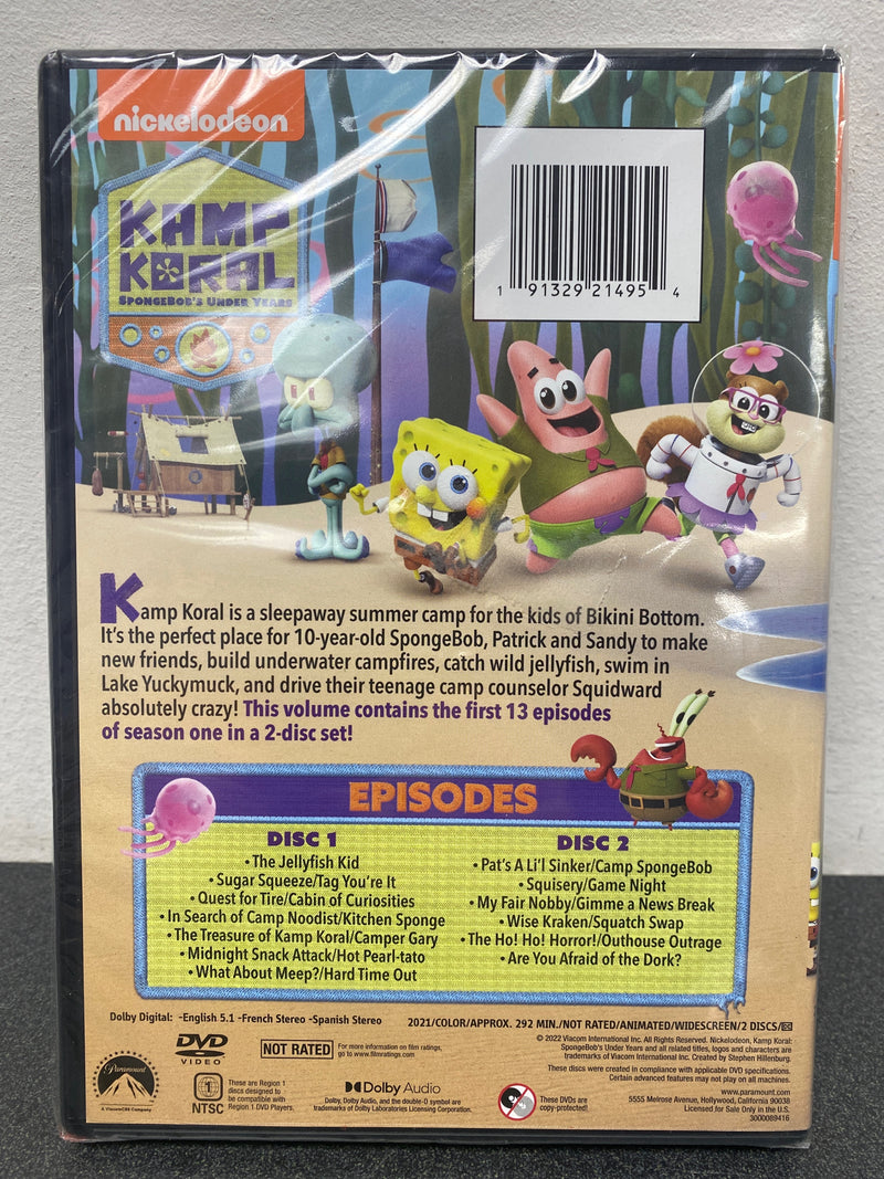 Kamp koral: spongebob's under years - season 1, vol. 1 (dvd)