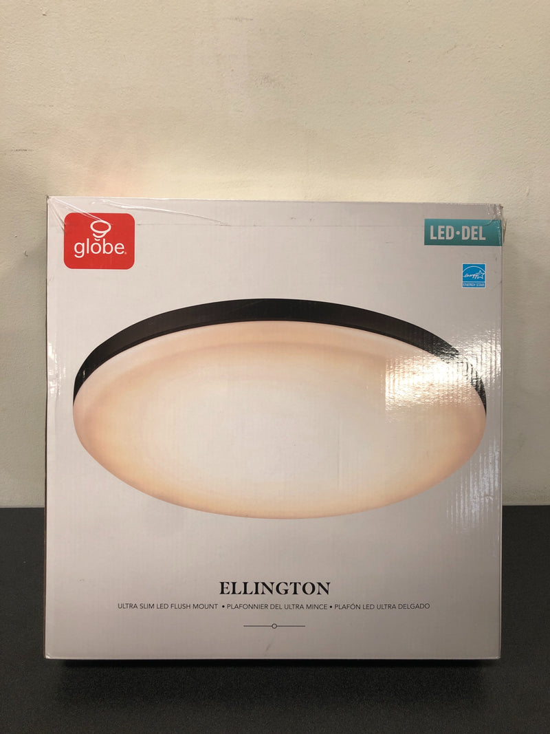 Globe Electric Ellington 14" Wide Integrated LED Flush Mount Drum Ceiling Fixture