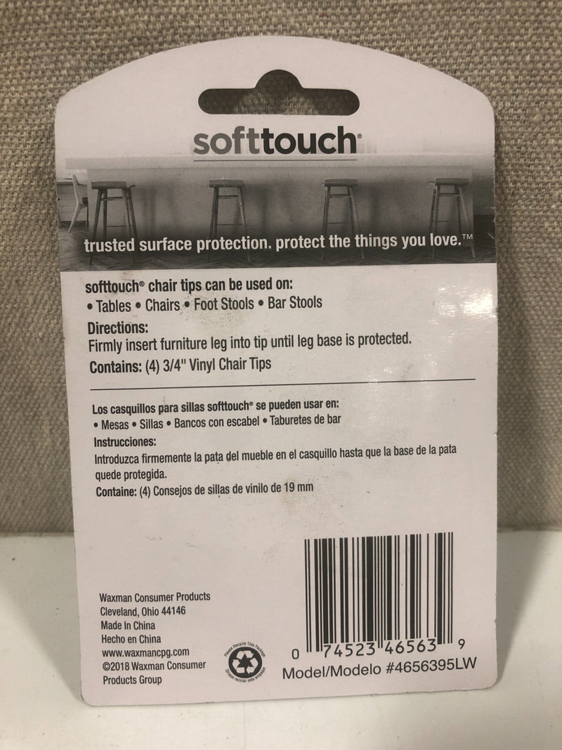 SoftTouch 4-Pack 3/4-in Black Plastic Hi Tip